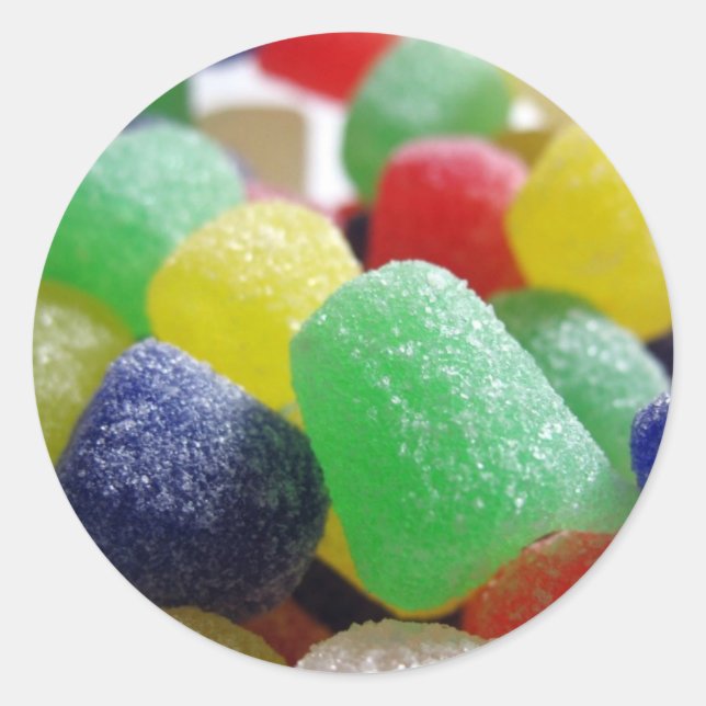 Gumdrops Galore Runder Aufkleber (Vorderseite)