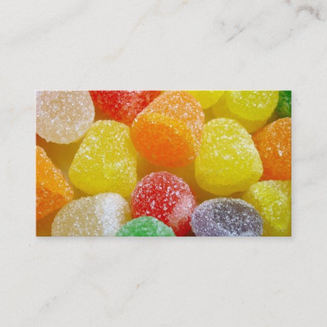 Gumdrops-Süßigkeits-Visitenkarte Visitenkarte (Vorderseite)