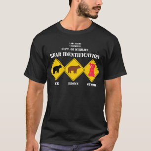 Gummi Bärn-Warnung - Tahoe wild lebende Tiere T-Shirt