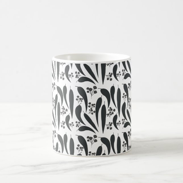 Gummi-Blätter und Gumnut Kaffeetasse (Mittel)