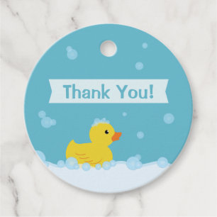 Gummi Duck Baby Shower Gender Neutral Geschenkanhänger