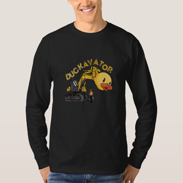 Gummi Duck Bagger Baustellenarbeiter Dr. T-Shirt (Vorderseite)