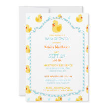 Gummi Duck Ducky Gender Neutral Aqua Gelb