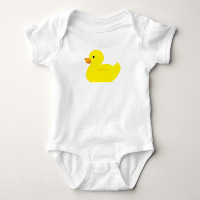 Gummi Duck Painting Baby Strampler (Vorderseite)