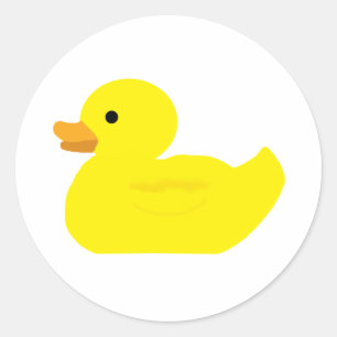 Gummi Duck Party Babydusche BABY Stickers