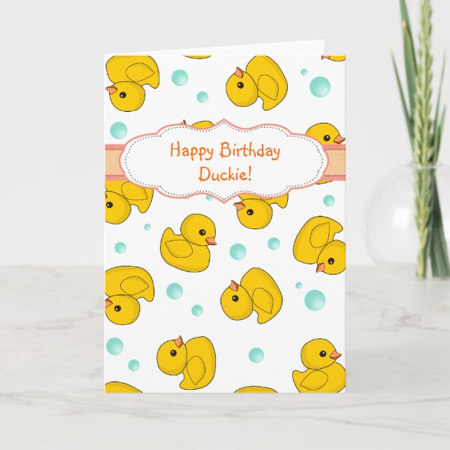 Gummi Duck Pattern Karte (Vorderseite)