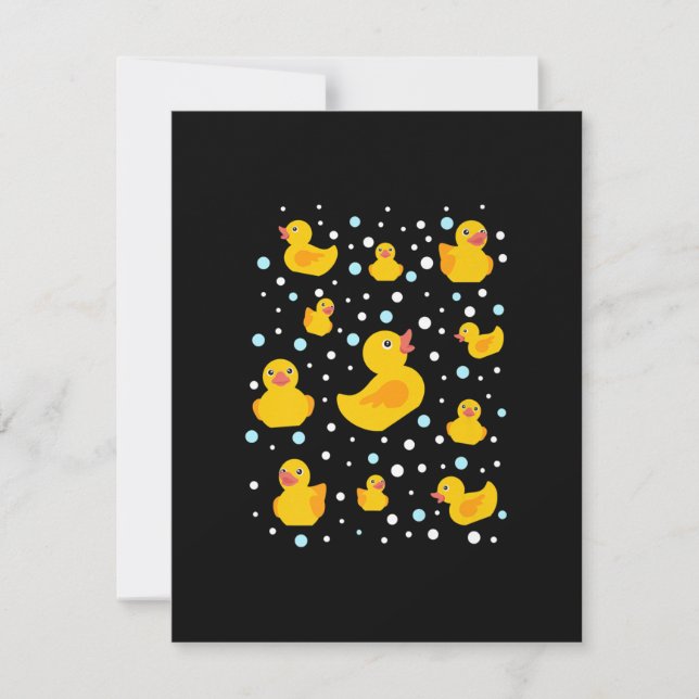 Gummi Duck Print Einladung (Vorderseite)