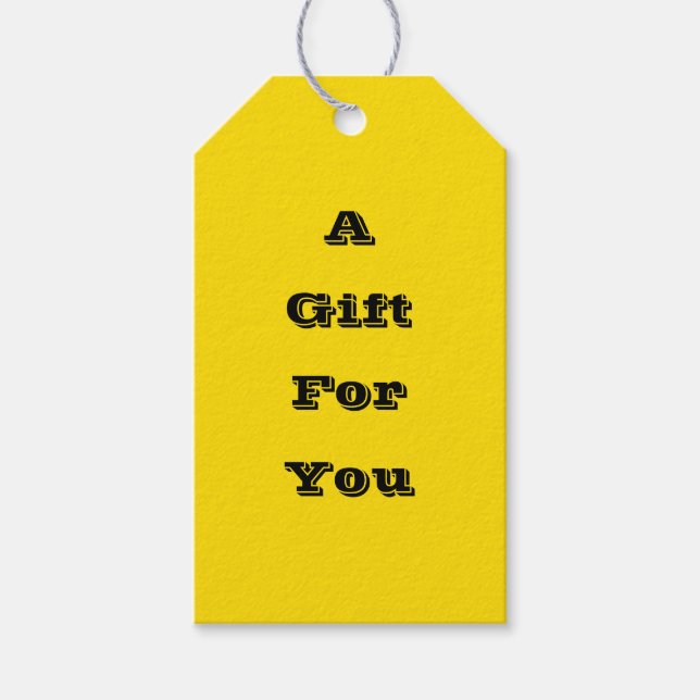 Gummi Duck Toy Gelbe Herbstfall Solid Farbe Geschenkanhänger (Vorderseite)