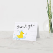 Gummi Duck Vielen Dank Hinweis