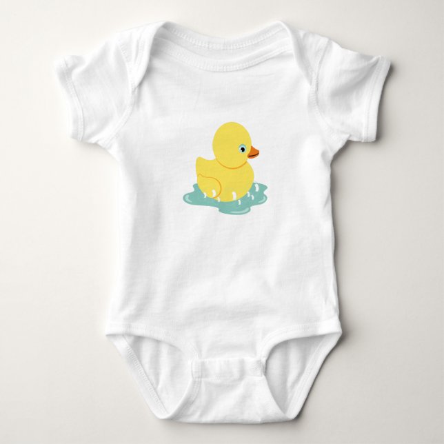 Gummi Duckie Baby Strampler (Vorderseite)