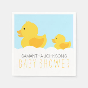 Gummi Duckies Yellow Neutral Baby Shower Serviette