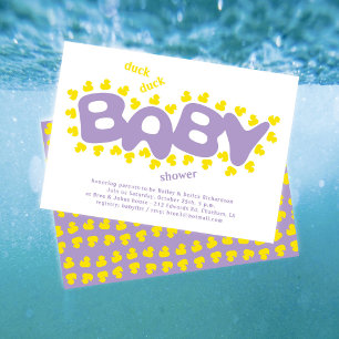 Gummi Ducks Duck Duck Baby Shower Einladung