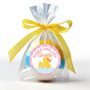 Gummi Ducky Bath Bomb Babyaufkleber - Klasse Runder Aufkleber