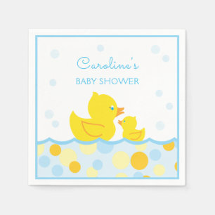 Gummi Ducky Blue & Yellow Baby Dusche Serviette