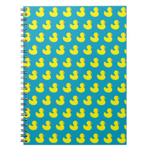 Gummi Ducky Muster Spiral Notebook Notizblock