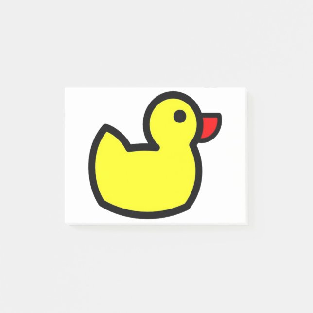 Gummi Ducky Post-it Klebezettel (Vorderseite)