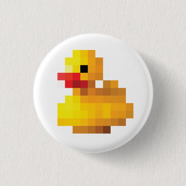 Gummi Ente  Button (Vorderseite)