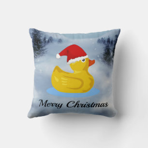Gummi-Ente, Frohe Weihnachten, Kissen
