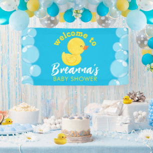 Gummi-Enten-Baby-Shower-Willkommenshänger aus Viny Banner