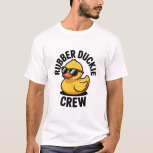 Gummi-Enten-Crew-Boot-Ponton-lustige-Gummiente T-Shirt