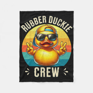 Gummi-Enten-Crew Kreuzfahrt Ente passend Gruppe Fleecedecke