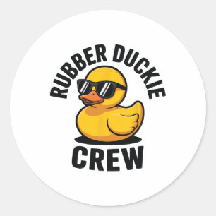 Gummi-Enten-Crew Liebe Gummiente Dusch Th Runder Aufkleber