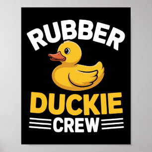 Gummi-Enten-Crew Lustige Ente Tier Süß Kawaii E Poster
