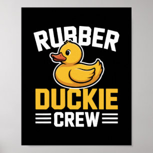 Gummi-Enten-Crew Lustige Ente Tier Süß Kawaii E Poster