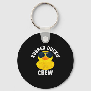 Gummi-Enten-Crew Lustige Gummiente Schlüsselanhänger