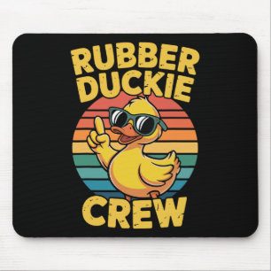 Gummi-Enten-Crew Retro-Ente Vintage-Ente Lustig Mousepad