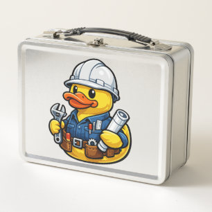 Gummi-Enten-Ingenieur Metall Brotdose