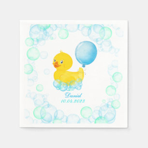 Gummi-Enten-Junge Erster Geburtstag Papier Serviet Serviette