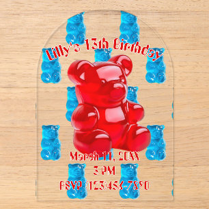 Gummi-Jelly Acryleinladungen