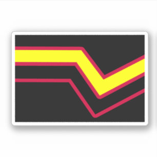 Gummi / Latex Pride Flagge Aufkleber
