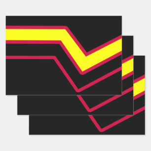 Gummi / Latex Pride Flagge Geschenkpapier Set