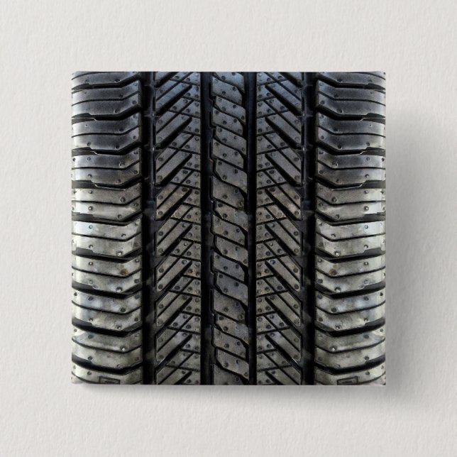 Gummi Reifengeflecht Automotive Style Decke Button (Vorderseite)