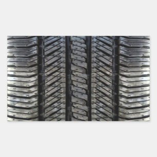 Gummi Reifengeflecht Automotive Style Decke Rechteckiger Aufkleber