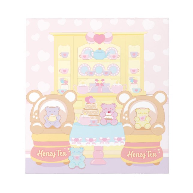 Gummi Sweet Honey Tee Notepad Notizblock (Vorderseite)