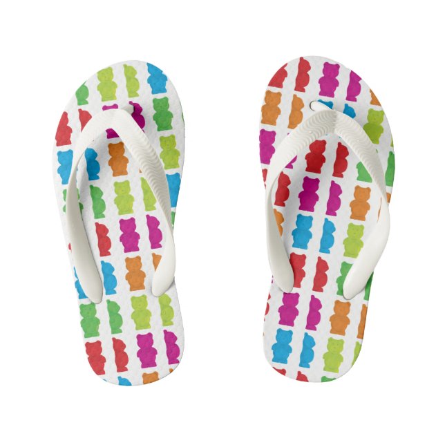 Gummiartige Bären Kinderbadesandalen (Fußbett)