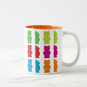 Gummiartige Bären Zweifarbige Tasse