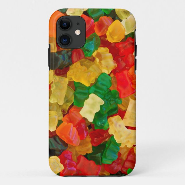 Gummiartiger Bärn-Regenbogen farbige Süßigkeit Case-Mate iPhone Hülle (Rückseite)