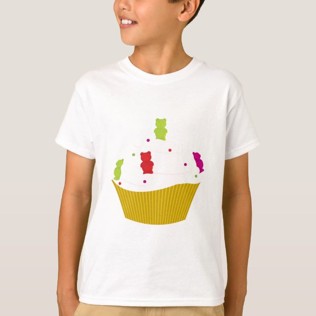 Gummiartiger Bärnkleiner kuchen T-Shirt (Vorderseite)
