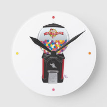Gummiball-Automaten-Uhr