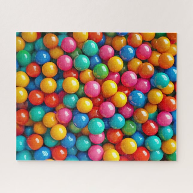 Gummibälle, farbiges Gummi und Bonbons (Horizontal)