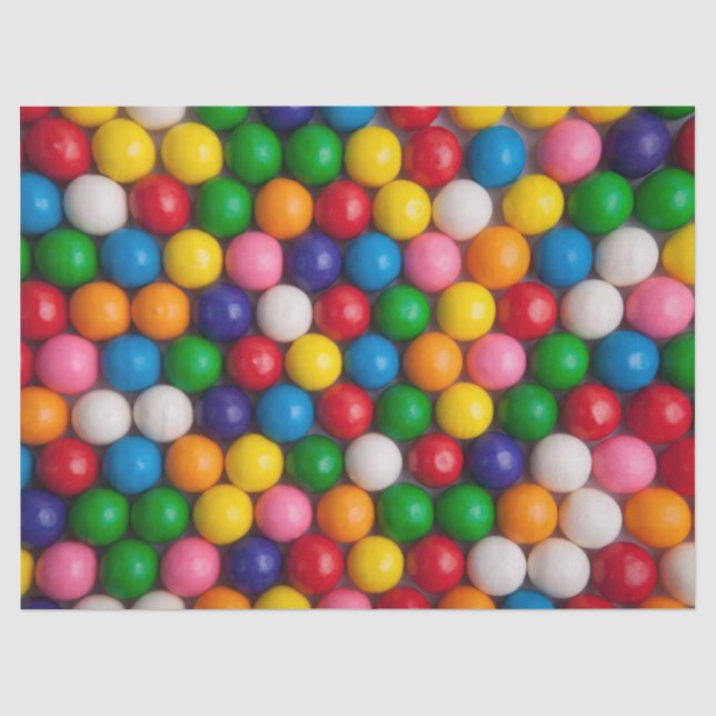 Gummibällen Seidenpapier (Vorderseite)