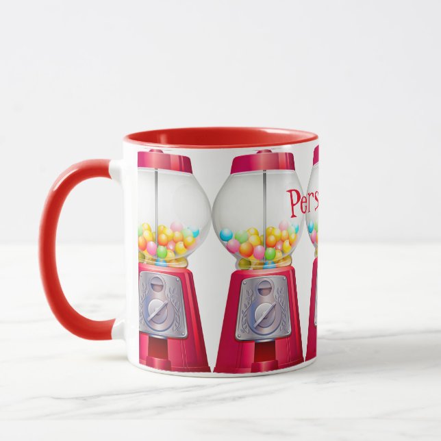 Gummiballenblase Vintag niedlich Tasse (Links)