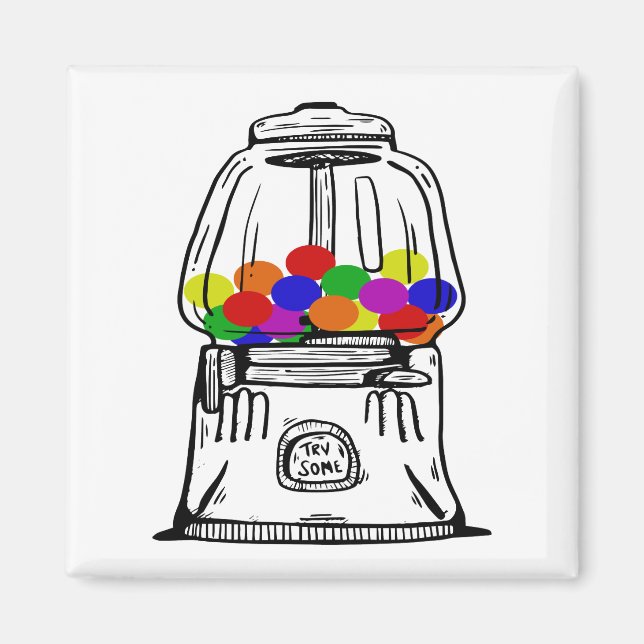 Gummiballmagnete Magnet (Vorne)