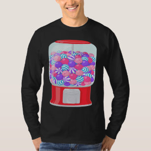 Gummiballmaschine Gumball-Maschine Regenbogenhalte T-Shirt