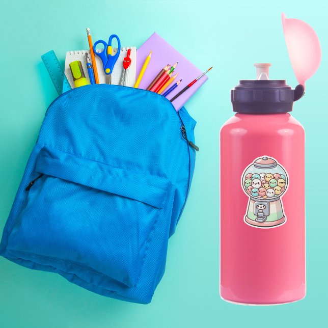 Gummiballmaschine, Wasserfarbe, lustig, farbig Aufkleber (Von Creator hochgeladen)