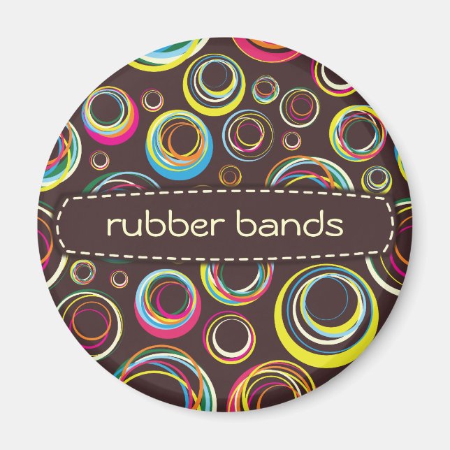 Gummibänder - braun magnet (Vorne)